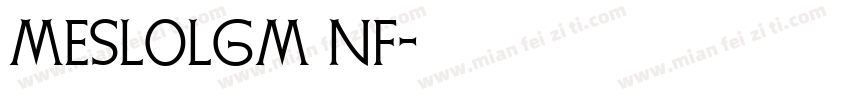 MesloLGM NF字体转换